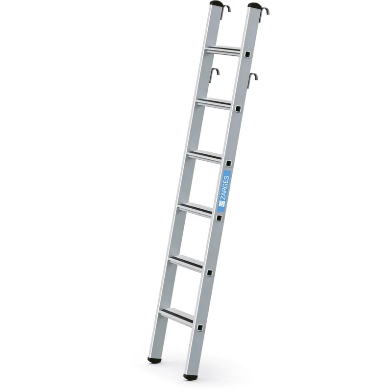 ZARGES Gebördelte Stufen-Regaleinhängeleiter Saferstep LH - Aluminium eloxiert Sonderaktion