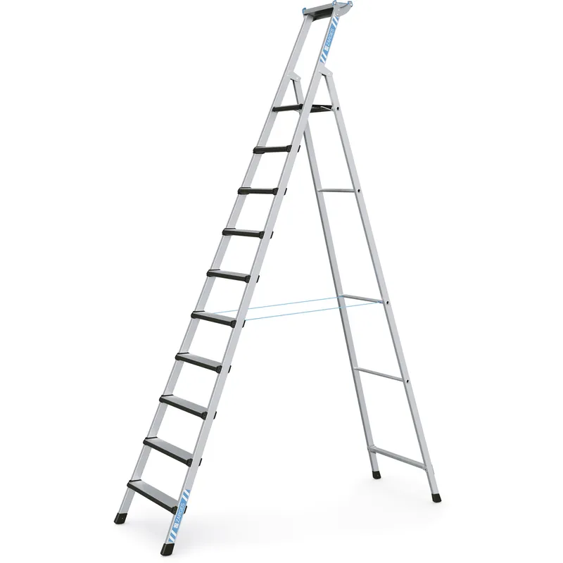 Letzte Chance ZARGES Geschraubte Stufen-Stehleiter Comfortstep S - Aluminium eloxiert