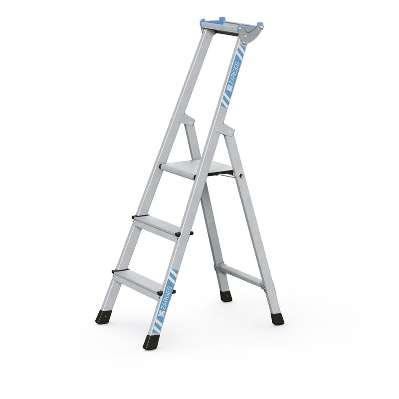 ZARGES Genietete Stufen-Stehleiter XLstep S - Aluminium eloxiert Top-Preis