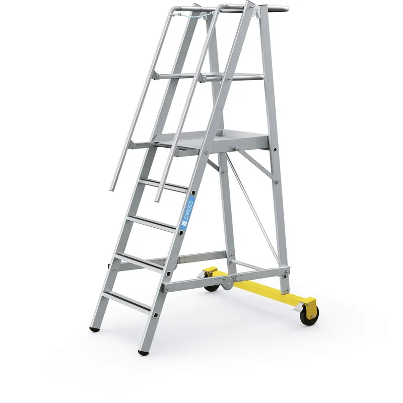 ZARGES Gebördelte Plattformleiter ZAP Safemaster Plus S - fahrbar Angebot