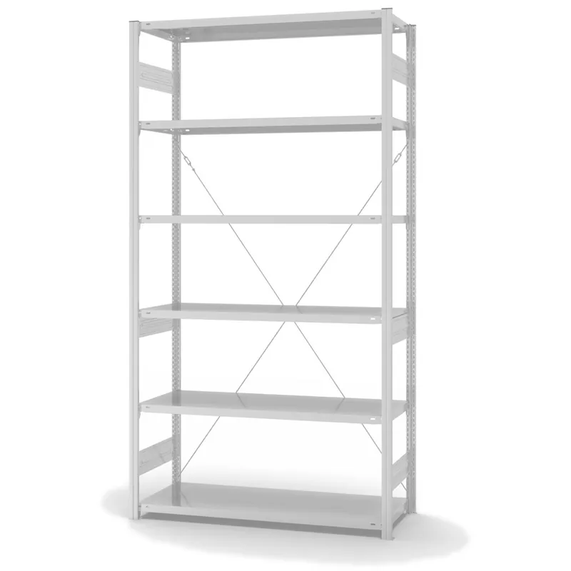 Markenprodukt hofe Fachbodenregal zur Einseitigen Nutzung - Stecksystem ORION PLUS