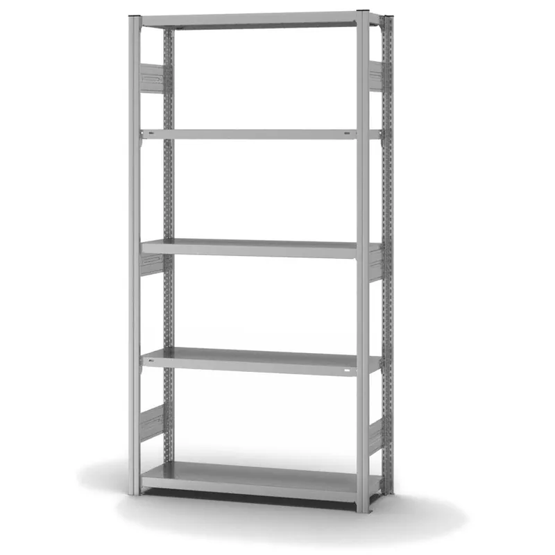 Markenprodukt hofe Fachbodenregal zur Beidseitigen Nutzung - Stecksystem ORION PLUS