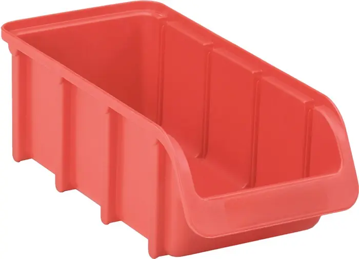 Aktuell Sichtlagerkasten L216/183xB102xH74mm PP rot stapelbar HÜNERSDORFF VE: 18 Stück