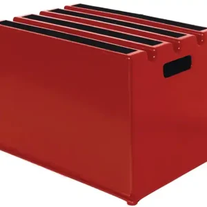 Meistverkauft Schwerlasttritt Stufen 1 Plattform-H.307mm Ku.rot