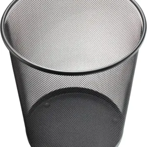 Papierkorb 23l H350xØ295mm m.Lochdekor STA schwarz HELIT Online Kaufen