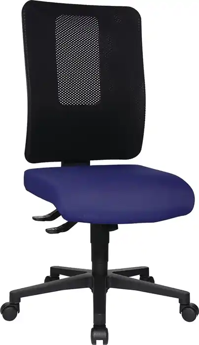 Bürodrehstuhl m.Synchr.-Techn.schwarz/blau 450-550mm Trgf.110kg TOPSTAR Preis Gesenkt