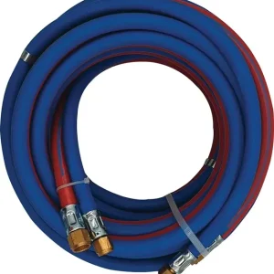 Markenprodukt Autogenzwillingsschlauch L.5m ID 6/9mm Wandst.5/3,5mm blau/rot