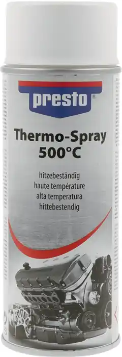 Wochenendangebot Thermo-Lackspray Profi 500GradC weiß 400 ml Spraydose PRESTO VE: 6 Stück
