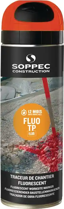 Baustellenmarkierspray FLUO TP neonorange 500ml Spraydose SOPPEC VE: 12 Stück Markenware