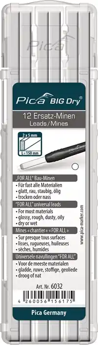 Minenset Pica BIG-Dry 12x weiß universell 12 Minen/Set Beliebt