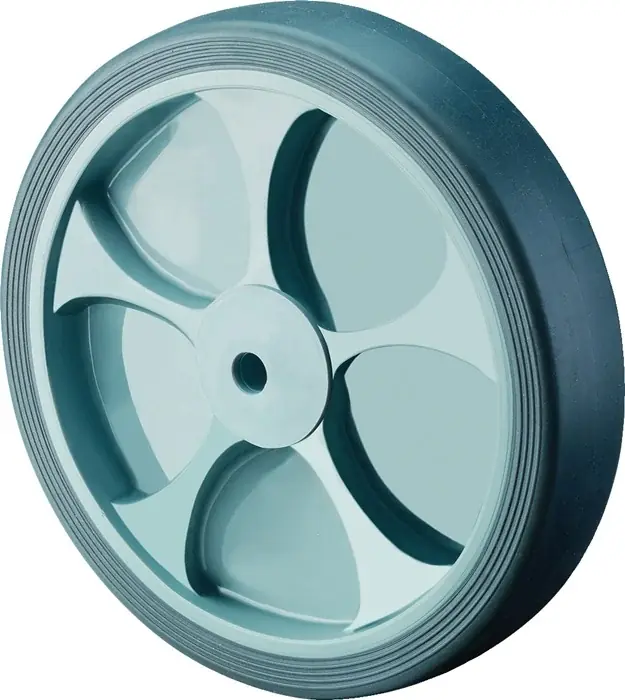 Ersatzrad D.125mm Trgf.120kg Gum.grau Achs-D.15mm Nabenl.50mm BS ROLLEN Finale Aktion
