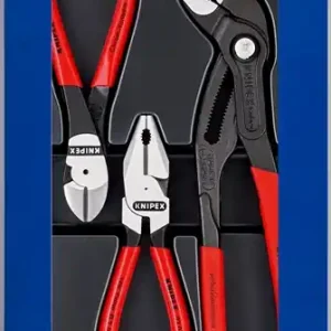 Bestpreis Zangensatz Kraft-Paket Inh.3tlg.pol.Kunststofftiefziehteil KNIPEX