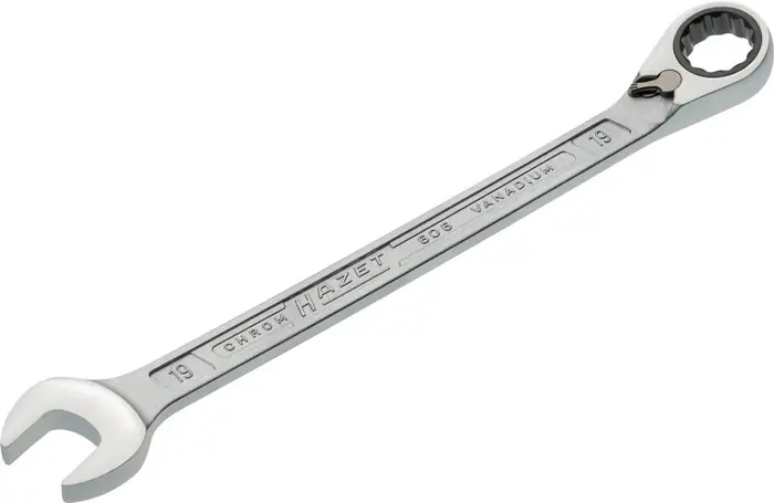 Maulringratschenschlüssel 606 SW 19mm L.268,3mm umschaltbar,Rings.15Grad HAZET Preisknaller
