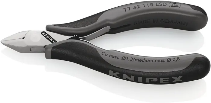 Preisknaller Elektronikseitenschneider L.115mm Form 4 Facette nein spiegelpol.KNIPEX
