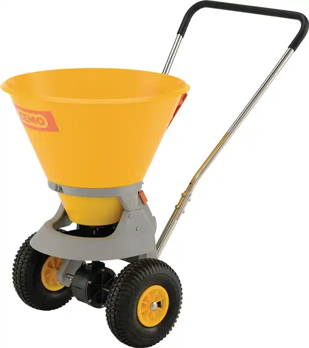 Streugutwagen 35l Ku.gelb Bereifung Luft m.Streumengenregler 1-4m Cemo Highlight