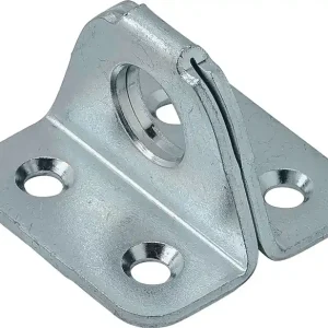 Ösenplatte L.35mm H.25mm S.2mm STA blau verz.Ösen-D.11,5mm VORMANN VE: 25 Stück Top-Angebot