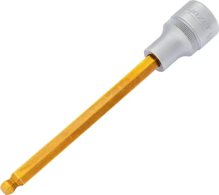 Echt Steckschlüsseleinsatz 986KK 1/2 Zoll Innen-6-kant SW 7mm L.140mm HAZET