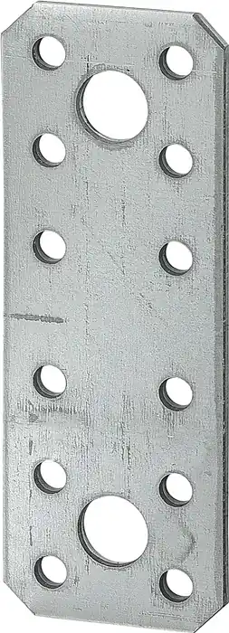 Flachverb.L.136mm B.55mm S.2,5mm STA sendzimir verz.VORMANN VE: 50 Stück Geprüft