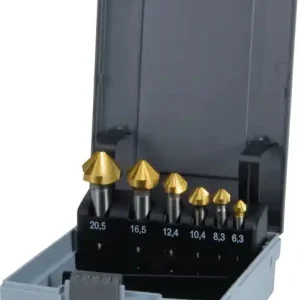 Jetzt Bestellen Kegelsenkersatz DIN 335C 90Grad 6,3-20,5mm HSS TiN 6-tlg.Ku.-Kass.RUKO