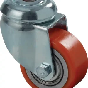 Lenkrolle D.50mm Trgf.120kg m.Rückenloch 11mm PU BS ROLLEN Meistverkauft