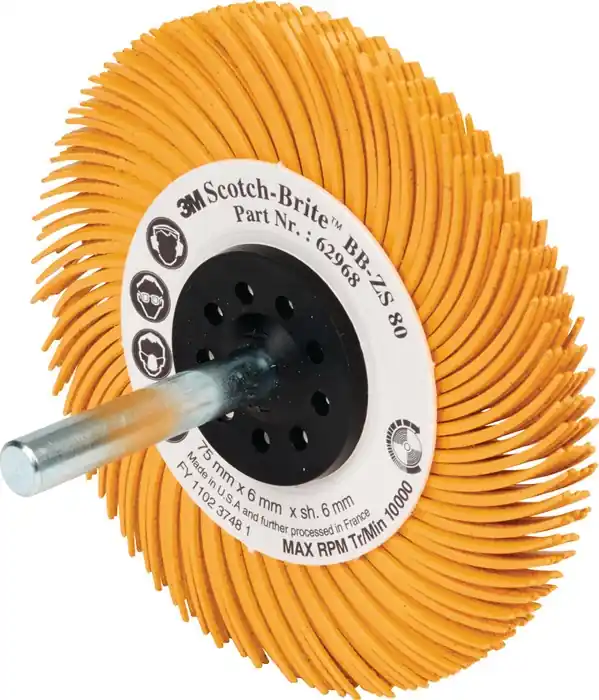 Radialbürstenscheibe BB-ZS Typ C D.76,2mm K.80 gelb 15000min-¹ 3M Begrenztes Angebot
