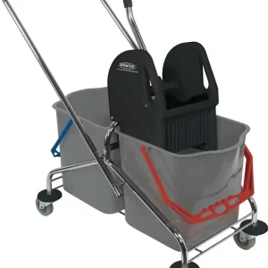 Billig Reinigungswagen Eimer 2x27l,Presse STA SPRINTUS