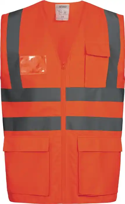 Preisreduziert Warnweste EWALD Gr.XL orange EN ISO 20471 Kl.EN ISO 13688 SAFESTYLE