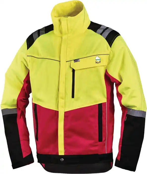 Super-Preis Forstschutzjacke Komfort Gr.XL neongelb/rot