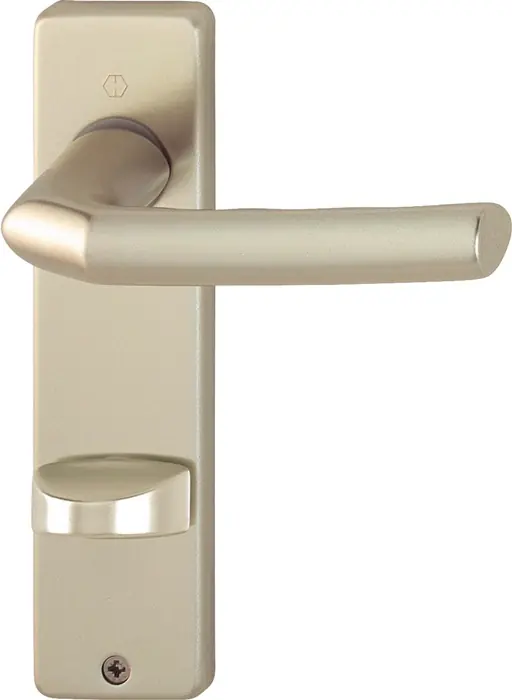 Heißes Angebot Kurzschildgarnitur Birm.1117/202KP/AP Alu.F2 SK/OL eck.Drückergrt.HOPPE