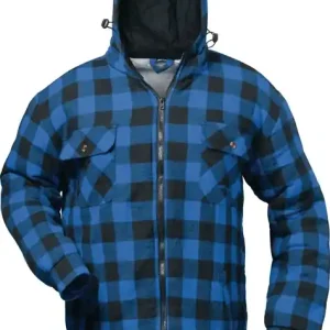 Thermohemd Alberta Gr.XXL blau/schwarz kariert CRAFTLAND Versand Am Gleichen Tag