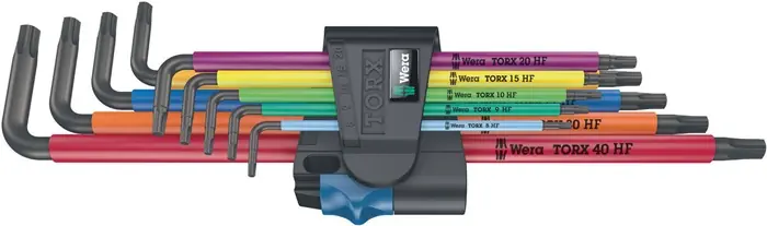 Markenprodukt Winkelschraubendrehersatz 967/9 TX XL HF 9tlg.T8-T40 farbcodiert,m.HF lang