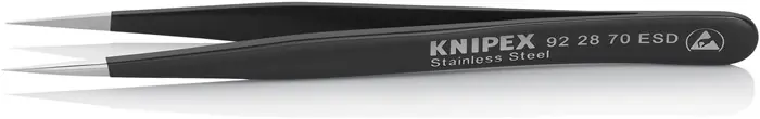 Zertifiziert Präzisionspinzette L.110mm ger.fein rostfr.antimagn.elektr.ableitend KNIPEX