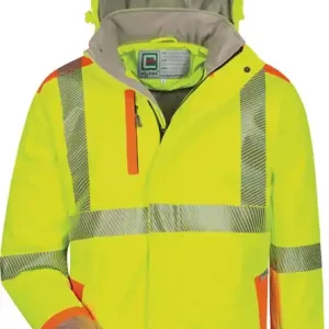 Warnschutzsoftshelljacke Rickmer Gr.L gelb/orange ELYSEE Sonderaktion