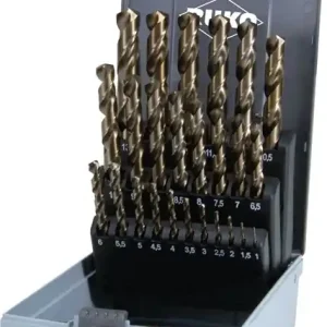Spiralbohrersatz DIN 338 Typ VA D.1-13x0,5mm HSS-Co5 Gold Versand Am Gleichen Tag