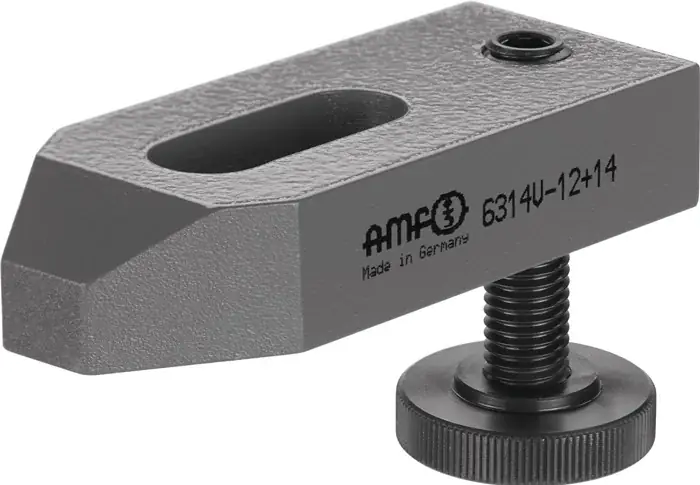Zertifiziert Spanneisen Nr.6314V f.T-Nut 20+22mm Spann-H.16-65mm AMF