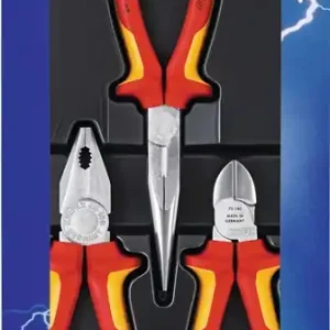 Highlight Zangensatz Elektro-Paket Inh.3tlg.VDE verchr.Kunststofftiefziehteil KNIPEX