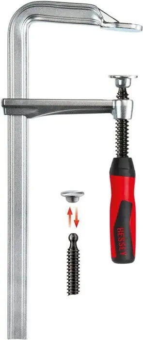 Ganzstahlschraubzwinge GZ-2K Spann-W.200mm A.100mm 2-K-Griff BESSEY Wochenendangebot