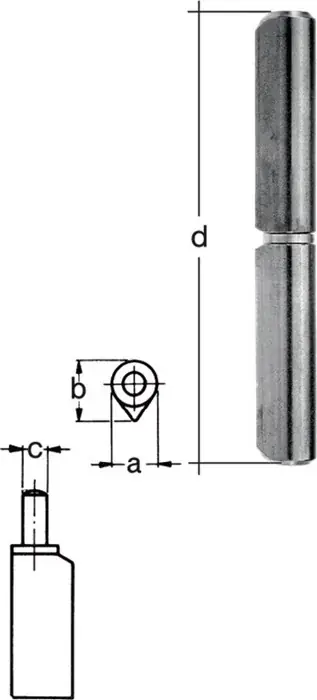 Mega-Angebot Profilrolle Band-L.180mm Stift-Ø 14mm GAH