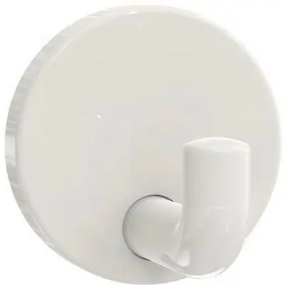 Geprüft Einzelhaken 477.90.010 einfach A.45mm PA reinweiß 99 D.50mm HEWI