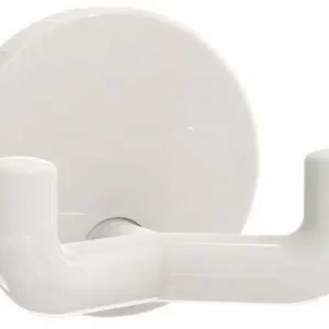 Doppelhaken 477.90.025 2 Hak.PA 99 reinweiß D.50mm A.43,5mm HEWI Neue Kollektion