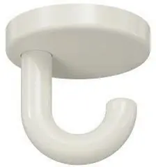 Solange Der Vorrat Reicht Einzelhaken 477.90.040 Unterkopfh.A.40mm PA 99 reinweiß H.40mm D.40mm HEWI