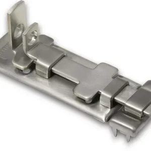 Versand Am Gleichen Tag Panzer-Riegel L.100mm B.39mm VA Ösen-D. 10mm BURG-WÄCHTER