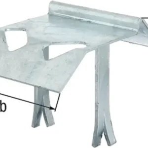Neue Ware Auflaufstütze Typ 321 STA TZN angeschw.Mauerkrallen 125mm GAH