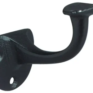 Handlaufträger Gusseisen schwarz lack.D.Wandplatte 53mm gewölbte Auflage DENI Aktuell