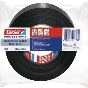 Gewebeband tesaband® Stand.4688 schwarz L.50m B.50mm Rl.TESA Knallerangebot