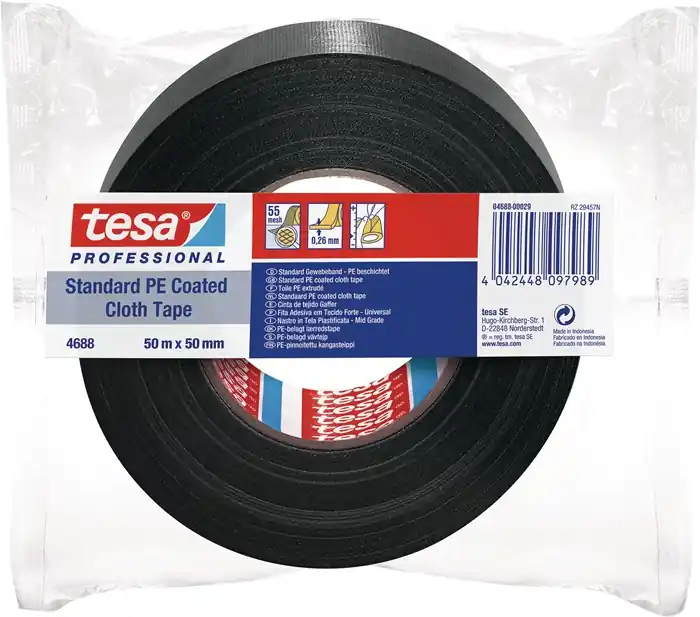 Gewebeband tesaband® Stand.4688 schwarz L.50m B.50mm Rl.TESA Knallerangebot