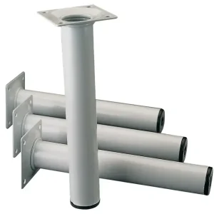 Möbelfuß weißalu.30mm H.400mm Platte ALFER ALUMINIUM VE: 4 Stück Heißes Angebot