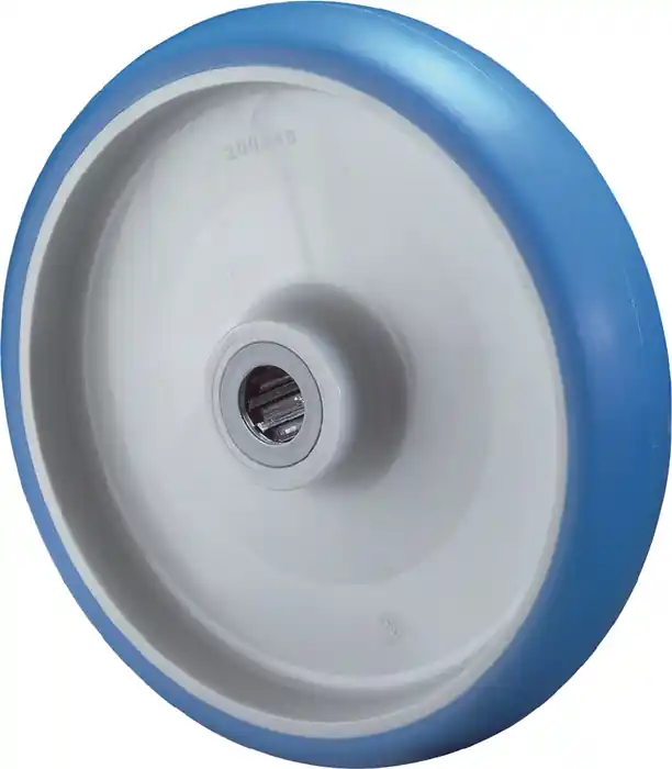 Ersatzrad D.100mm Trgf.110kg Polyurethan,blau Achs-D.12mm Nabenl.40mm BS ROLLEN Begrenztes Angebot
