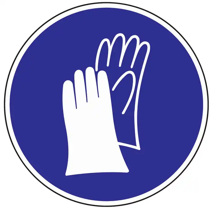 Folie Handschutz benutzen D.200mm blau/weiß selbstklebend VE: 10 Stück Neu