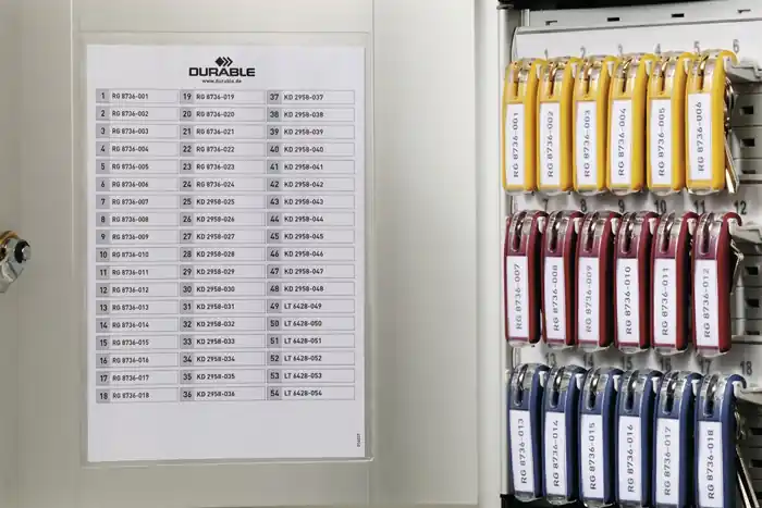 Sonderangebot Schlüsselschrank Key-Box H280xB302xT118mm 1-türig Zylinderschl.Anz.Hak.36